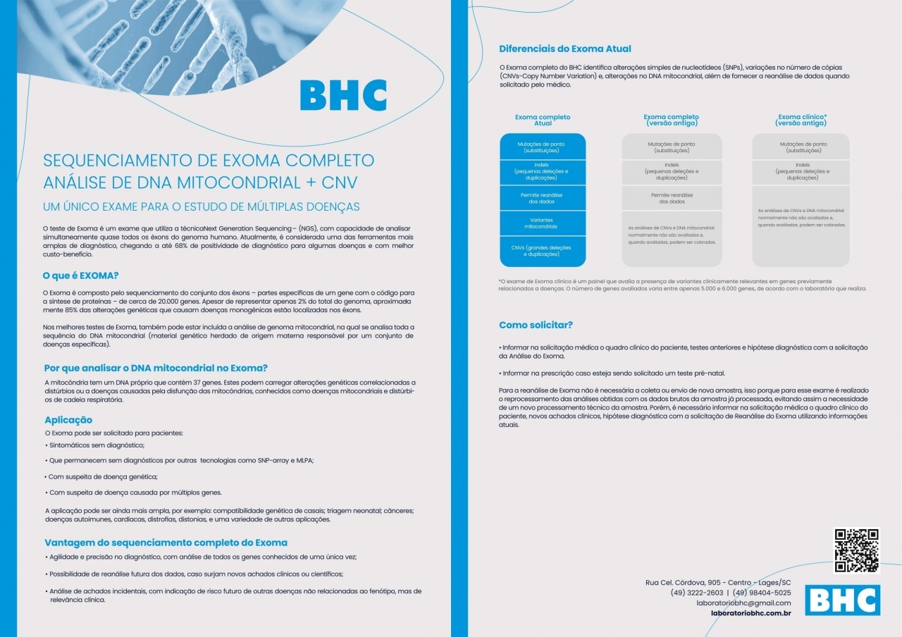 SEQUENCIAMENTO DE EXOMA COMPLETO